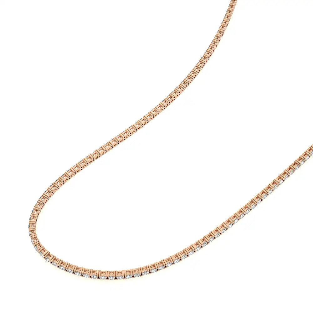 14 CTW Lab Grown Diamond Classic Tennis Necklace