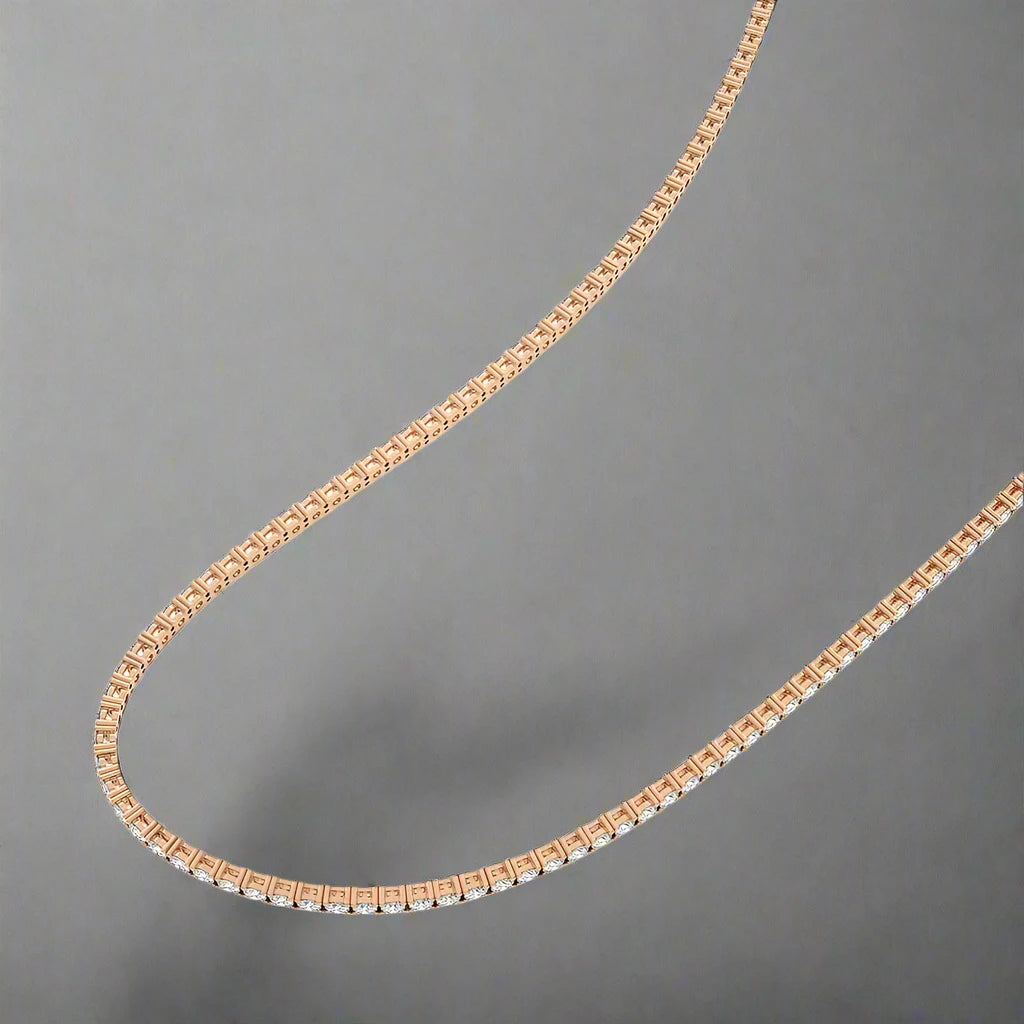 13 CTW Lab Grown Diamond Classic Tennis Necklace