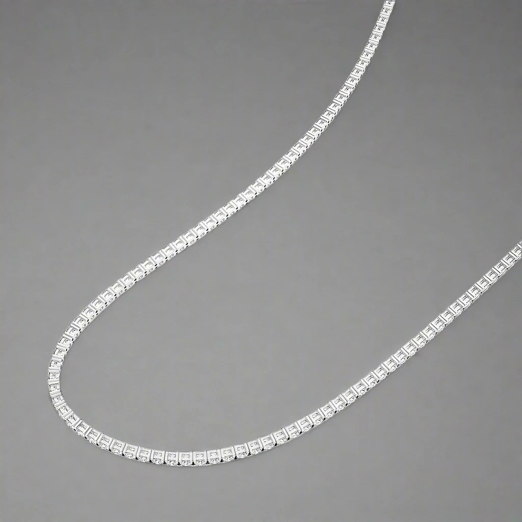 13 CTW Lab Grown Diamond Classic Tennis Necklace