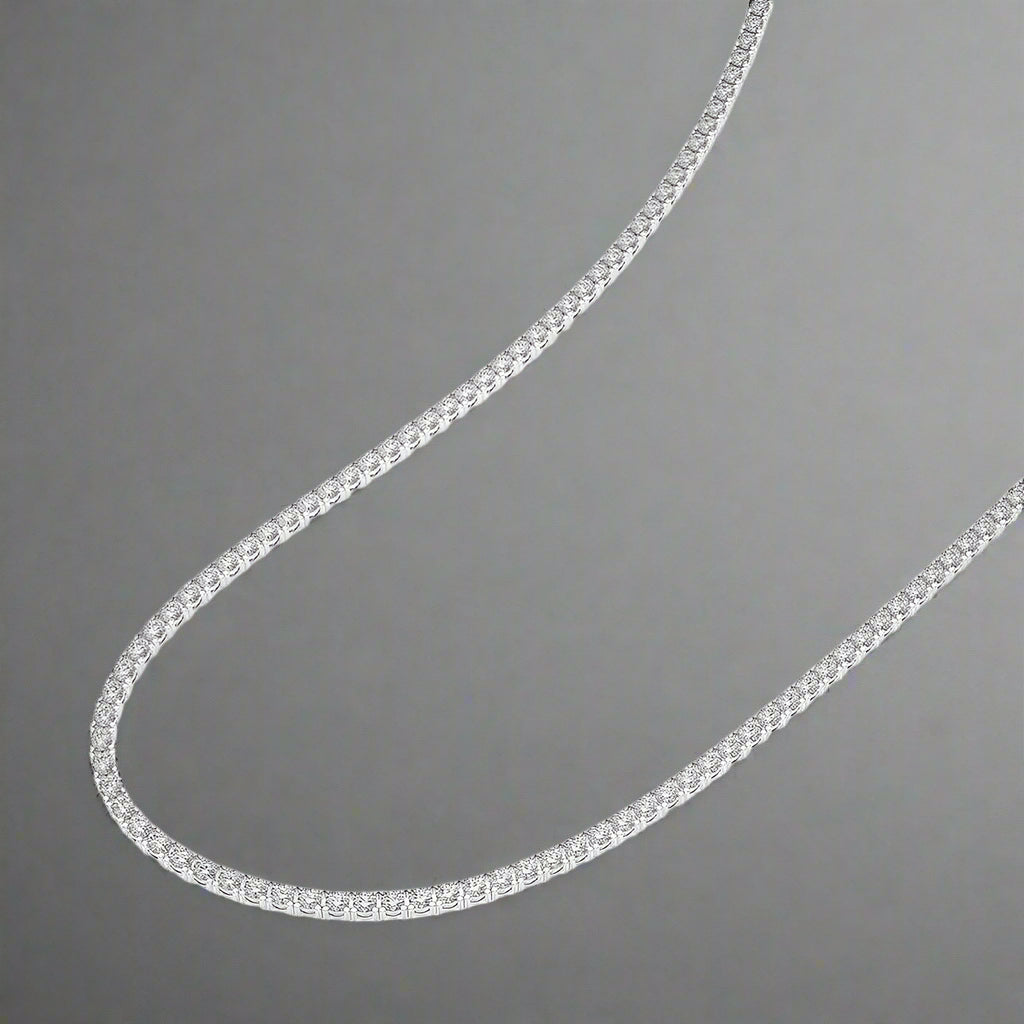 13 CTW Lab Grown Diamond Classic Tennis Necklace