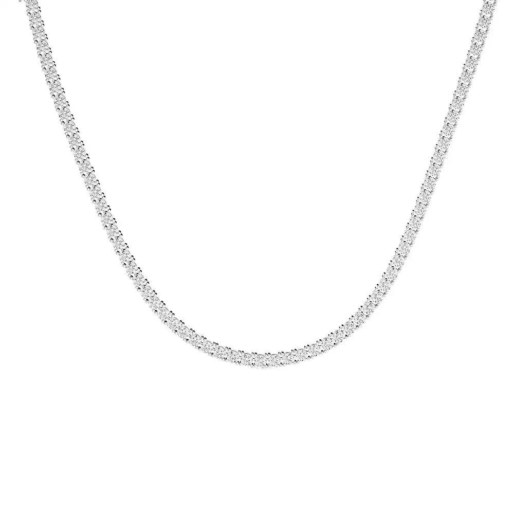 13 CTW Lab Grown Diamond Classic Tennis Necklace