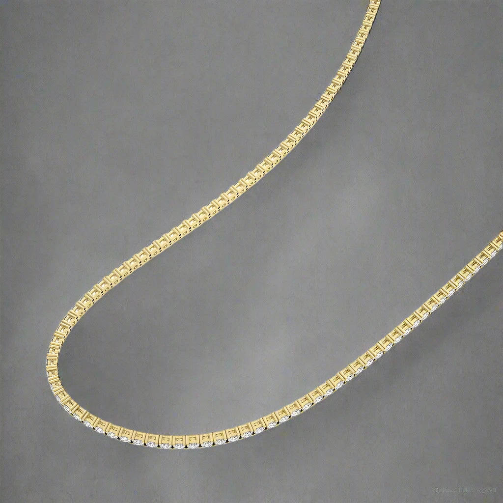 13 CTW Lab Grown Diamond Classic Tennis Necklace