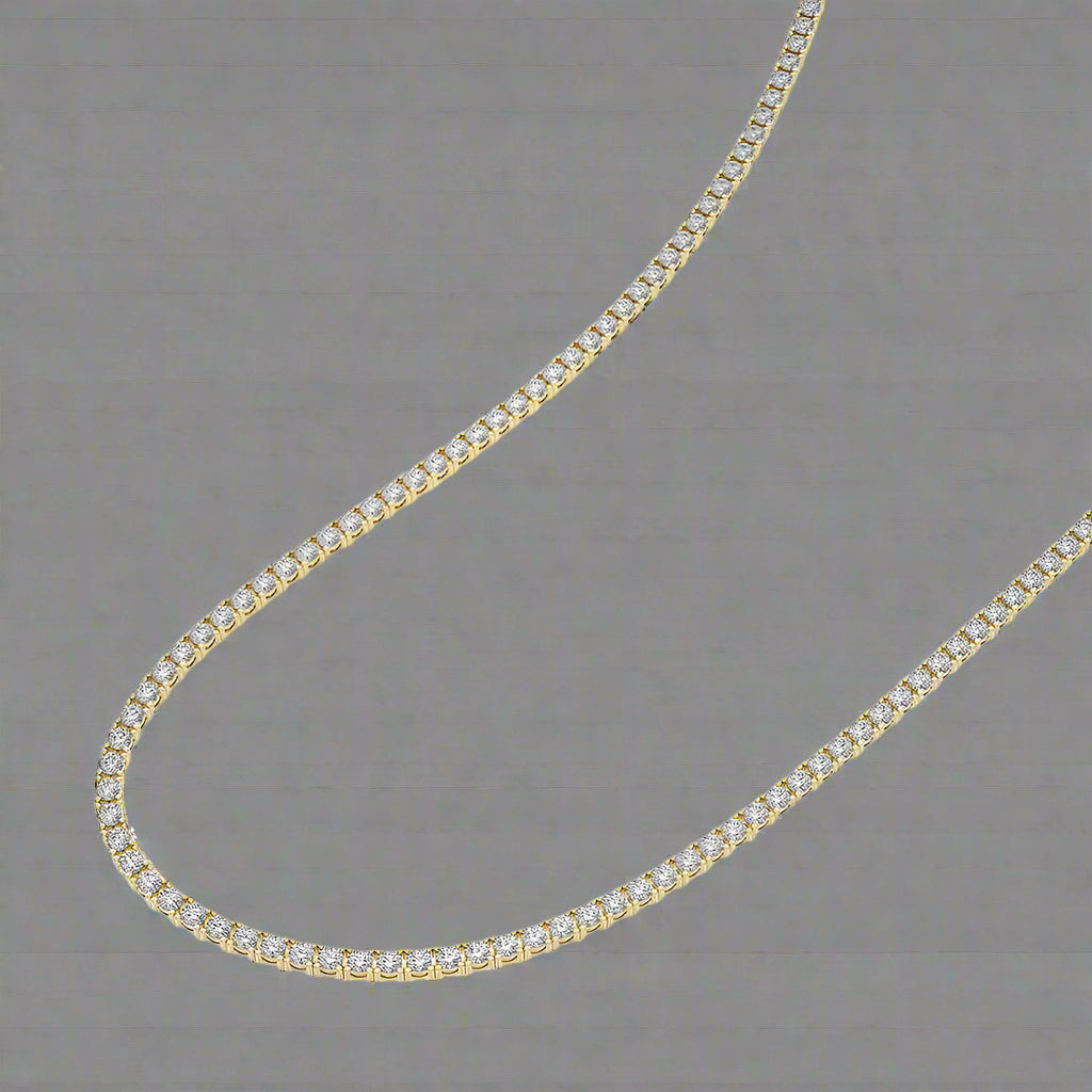 13 CTW Lab Grown Diamond Classic Tennis Necklace