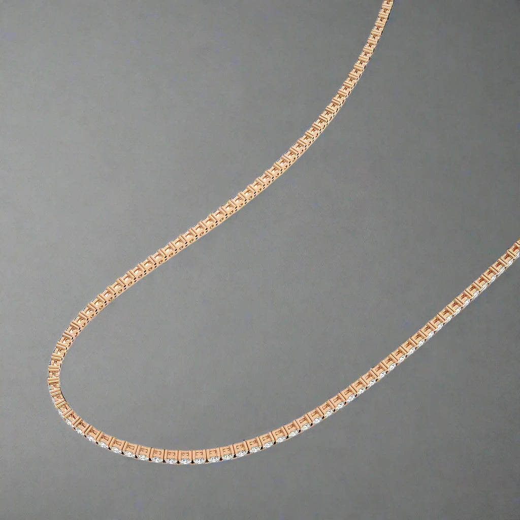 17 CTW Lab Grown Diamond Classic Tennis Necklace