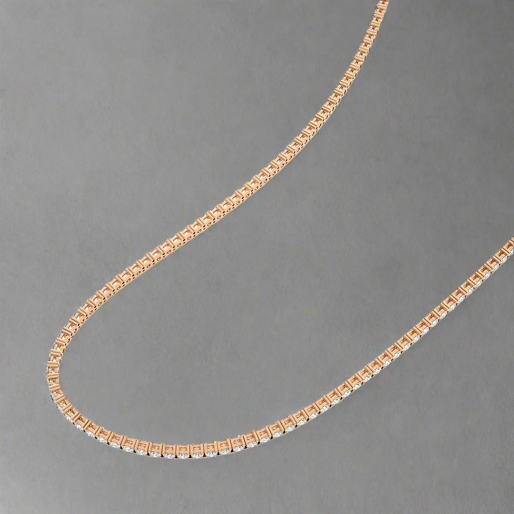 11 CTW Lab Grown Diamond Classic Tennis Necklace