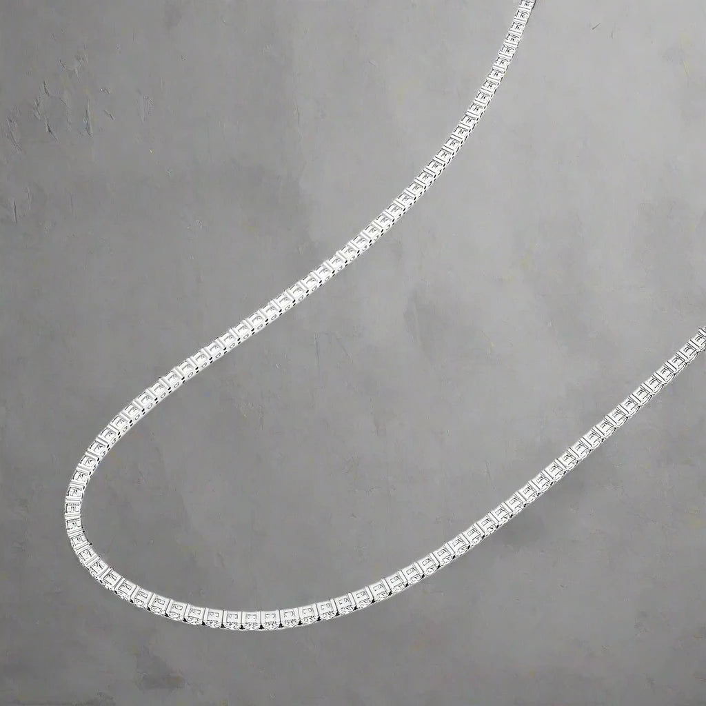 17 CTW Lab Grown Diamond Classic Tennis Necklace