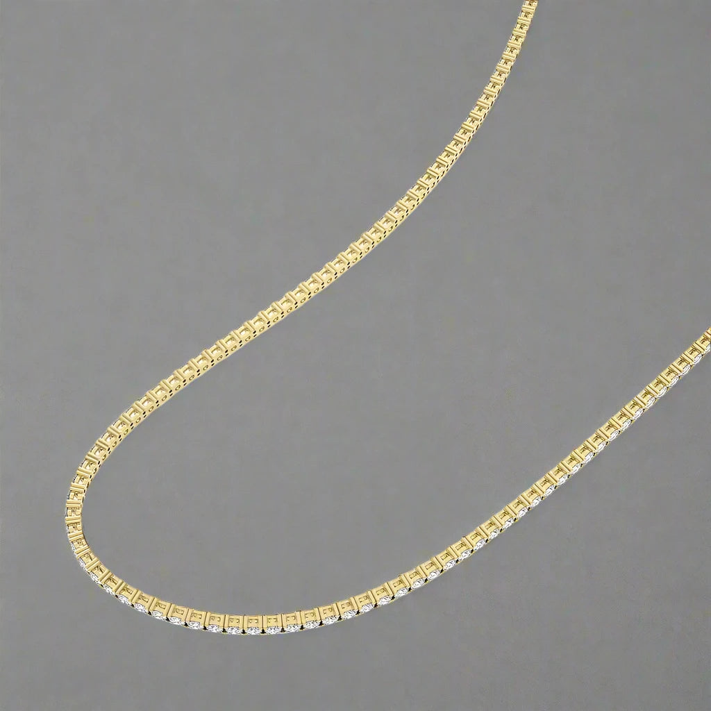 17 CTW Lab Grown Diamond Classic Tennis Necklace