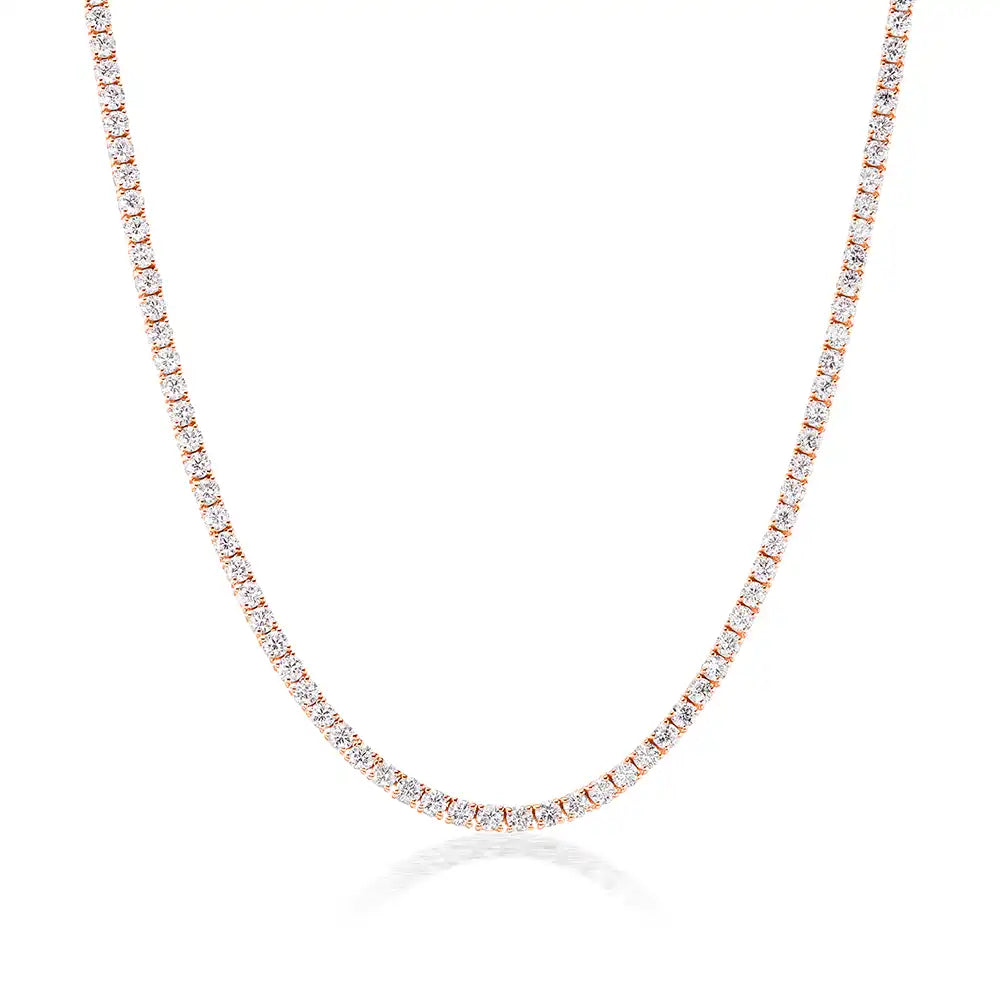 21 CTW Lab Grown Diamond Classic Tennis Necklace