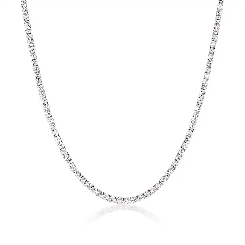 21 CTW Lab Grown Diamond Classic Tennis Necklace