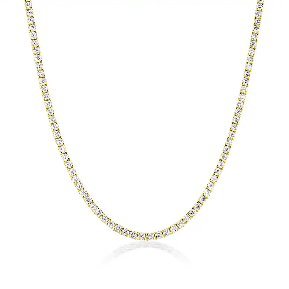 21 CTW Lab Grown Diamond Classic Tennis Necklace