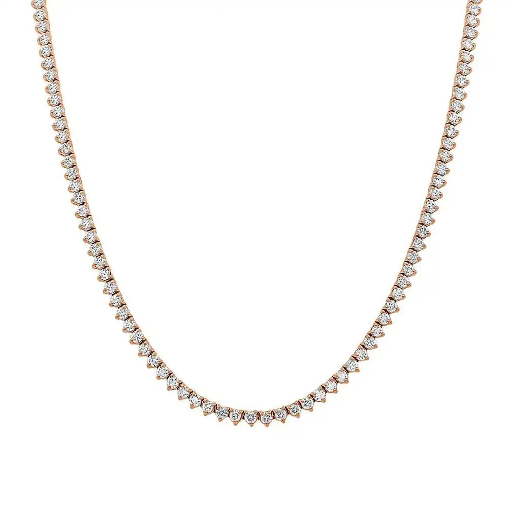 12 CTW Lab Grown Diamond Classic Tennis Necklace