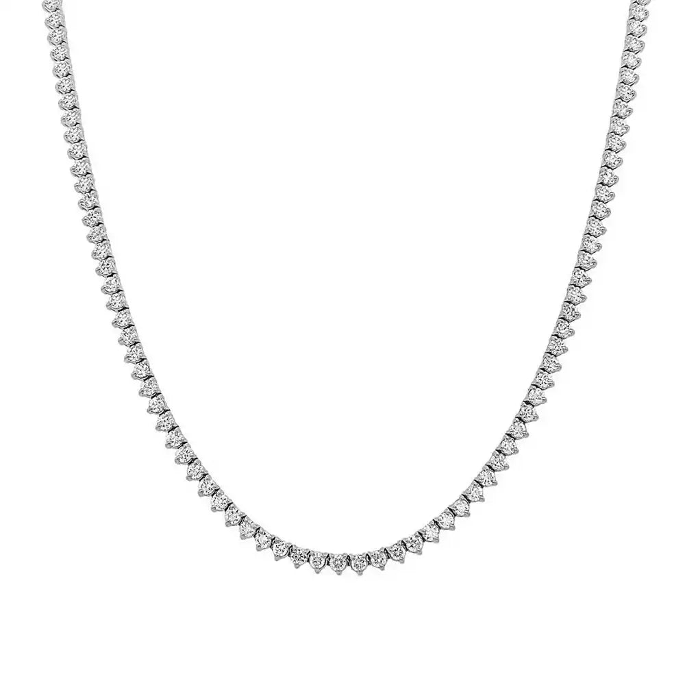 12 CTW Lab Grown Diamond Classic Tennis Necklace