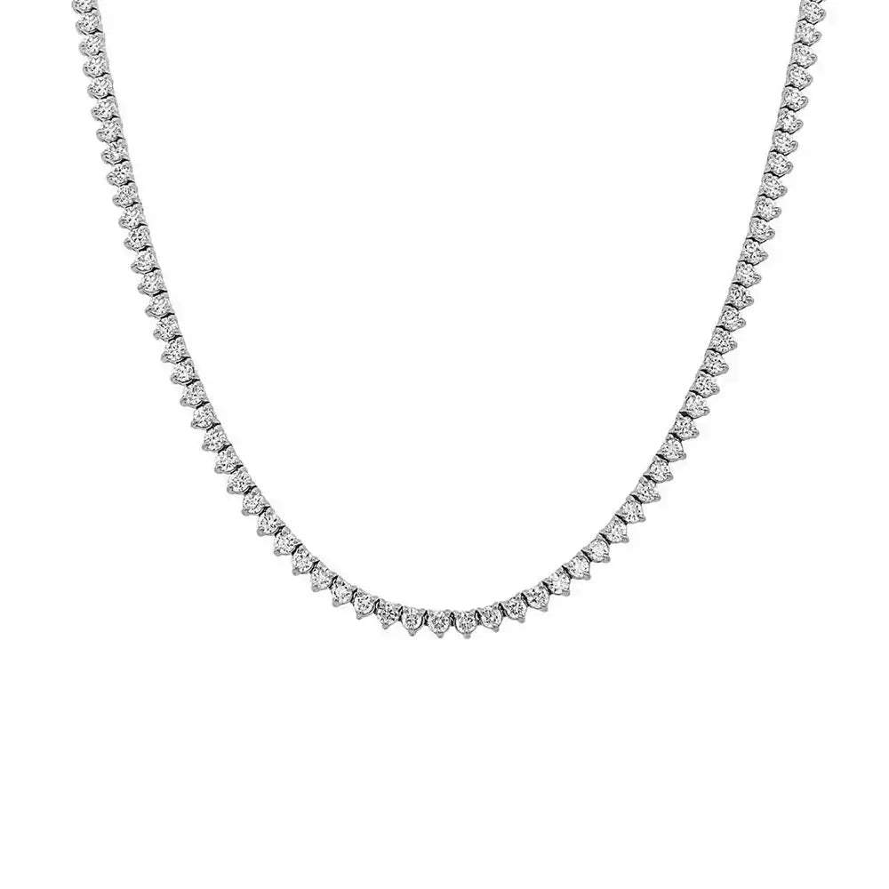 13 CTW Lab Grown Diamond Classic Tennis Necklace