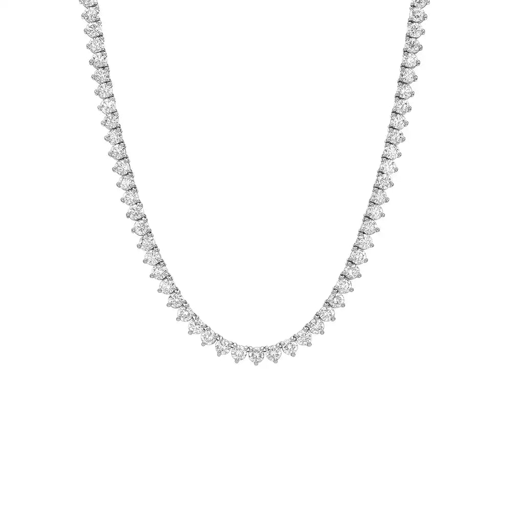 16 CTW Lab Grown Diamond Classic Tennis Necklace