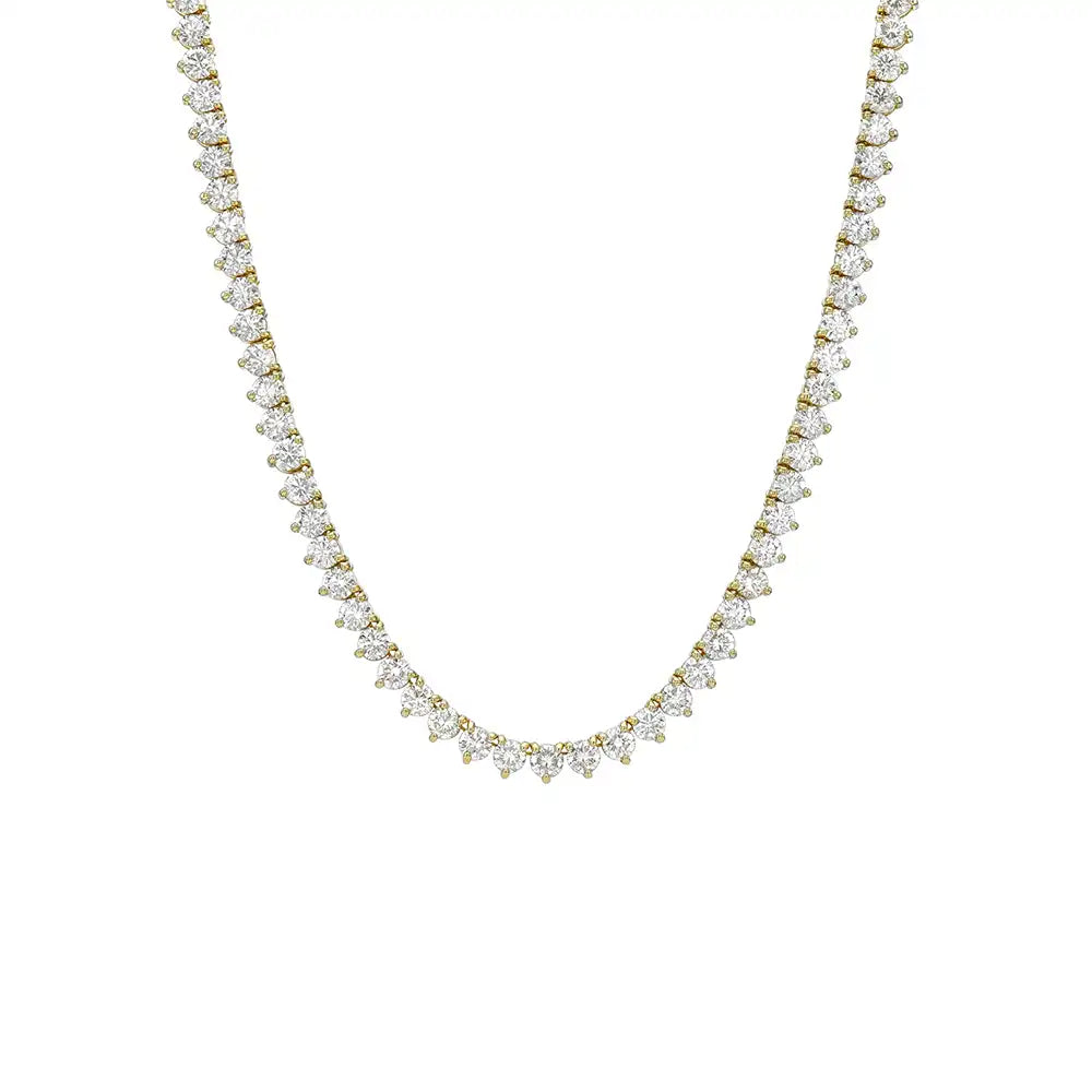 16 CTW Lab Grown Diamond Classic Tennis Necklace