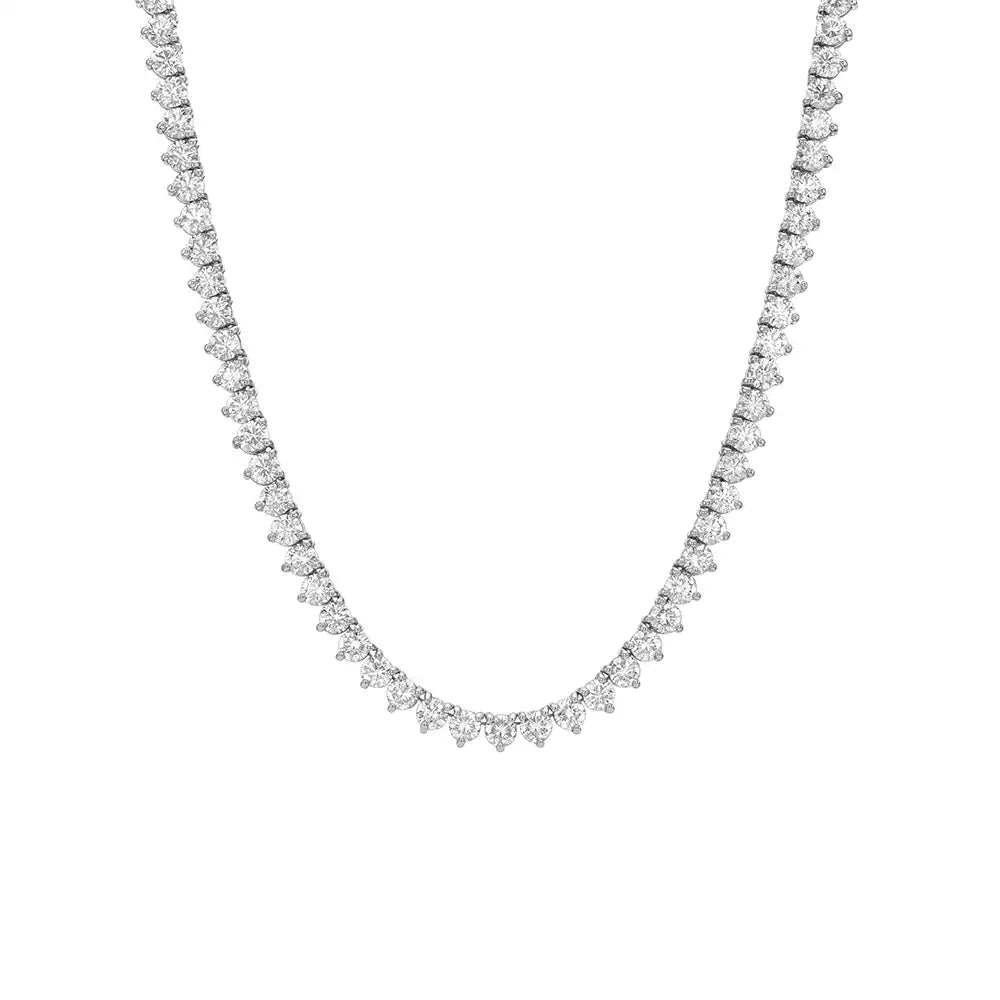 18 CTW Lab Grown Diamond Classic Tennis Necklace