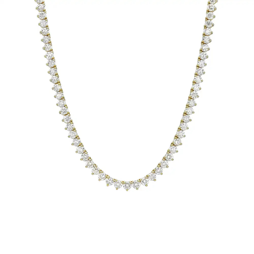 18 CTW Lab Grown Diamond Classic Tennis Necklace