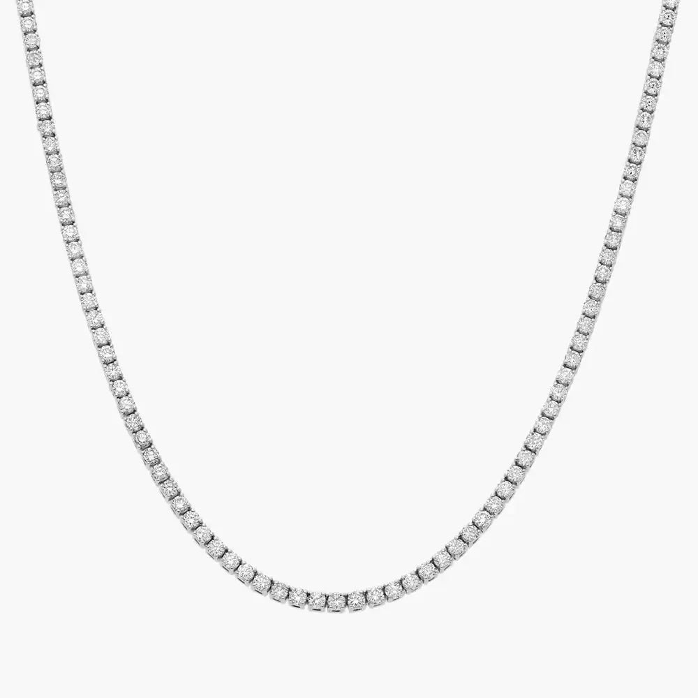 22 CTW Lab Grown Diamond Classic Tennis Necklace