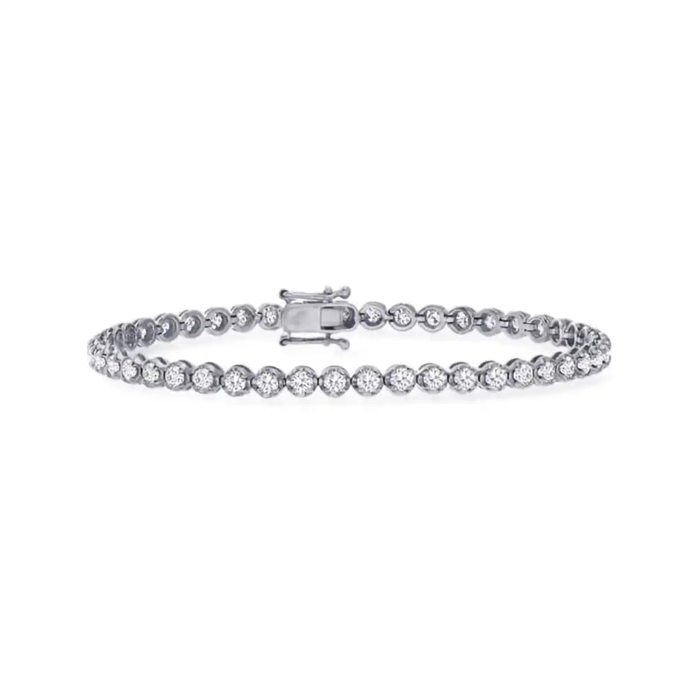 2 CTW Classic Lab Grown Crown Tennis Bracelet