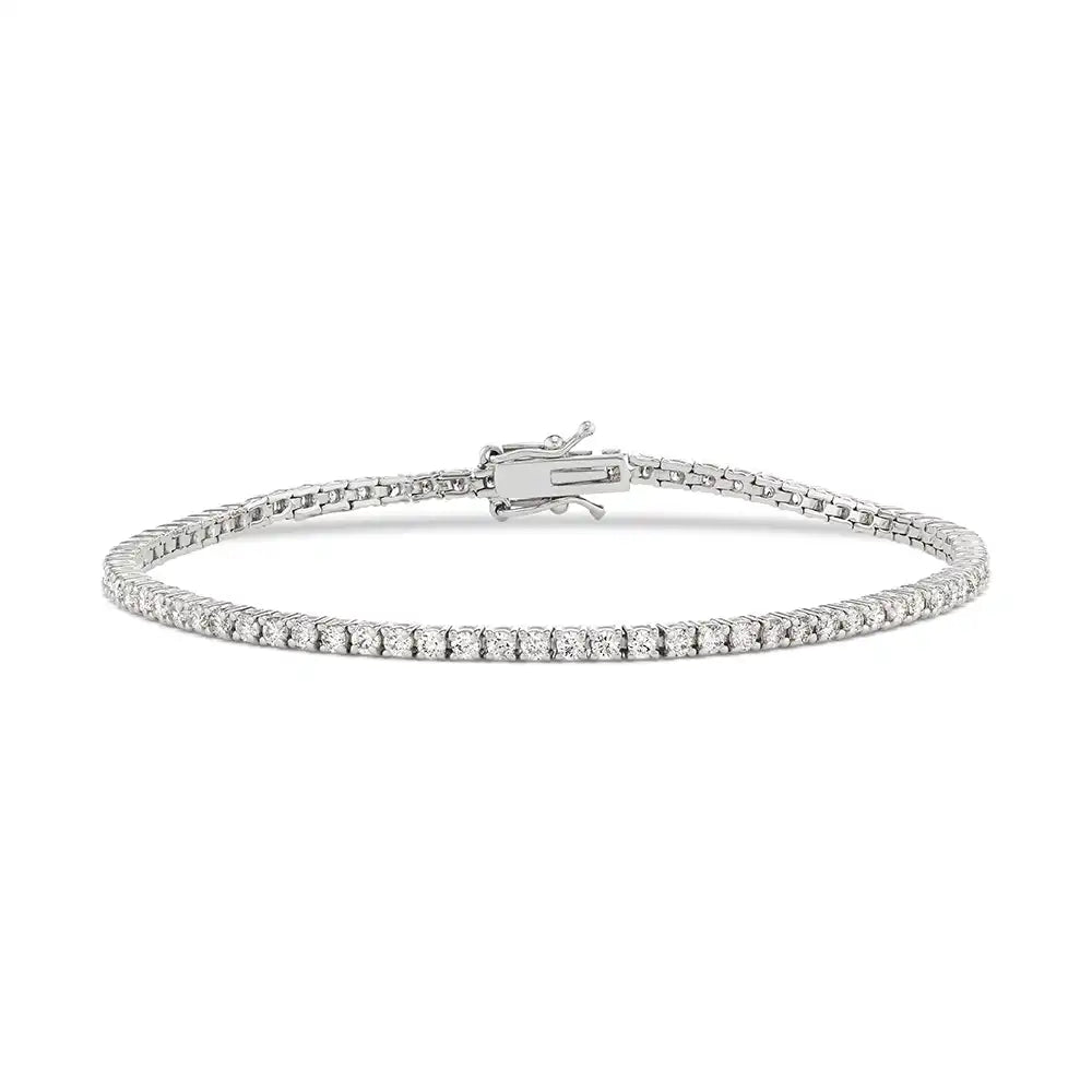 1-1/2 CTW Round Lab Grown Diamond Classic Tennis Bracelet