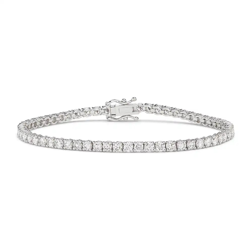 6 CTW Classic Round Lab Grown Diamond Tennis Bracelet