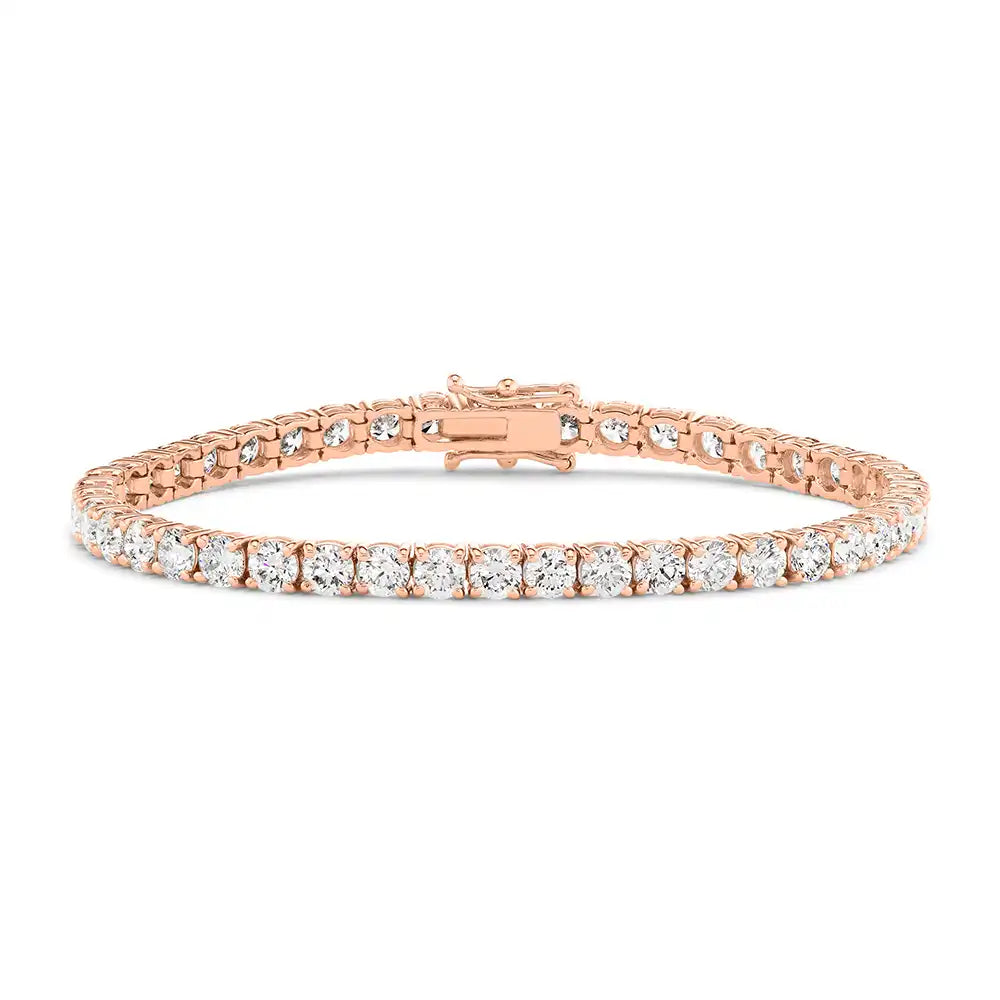 9 CTW Lab Grown Round Diamond Classic Tennis Bracelet