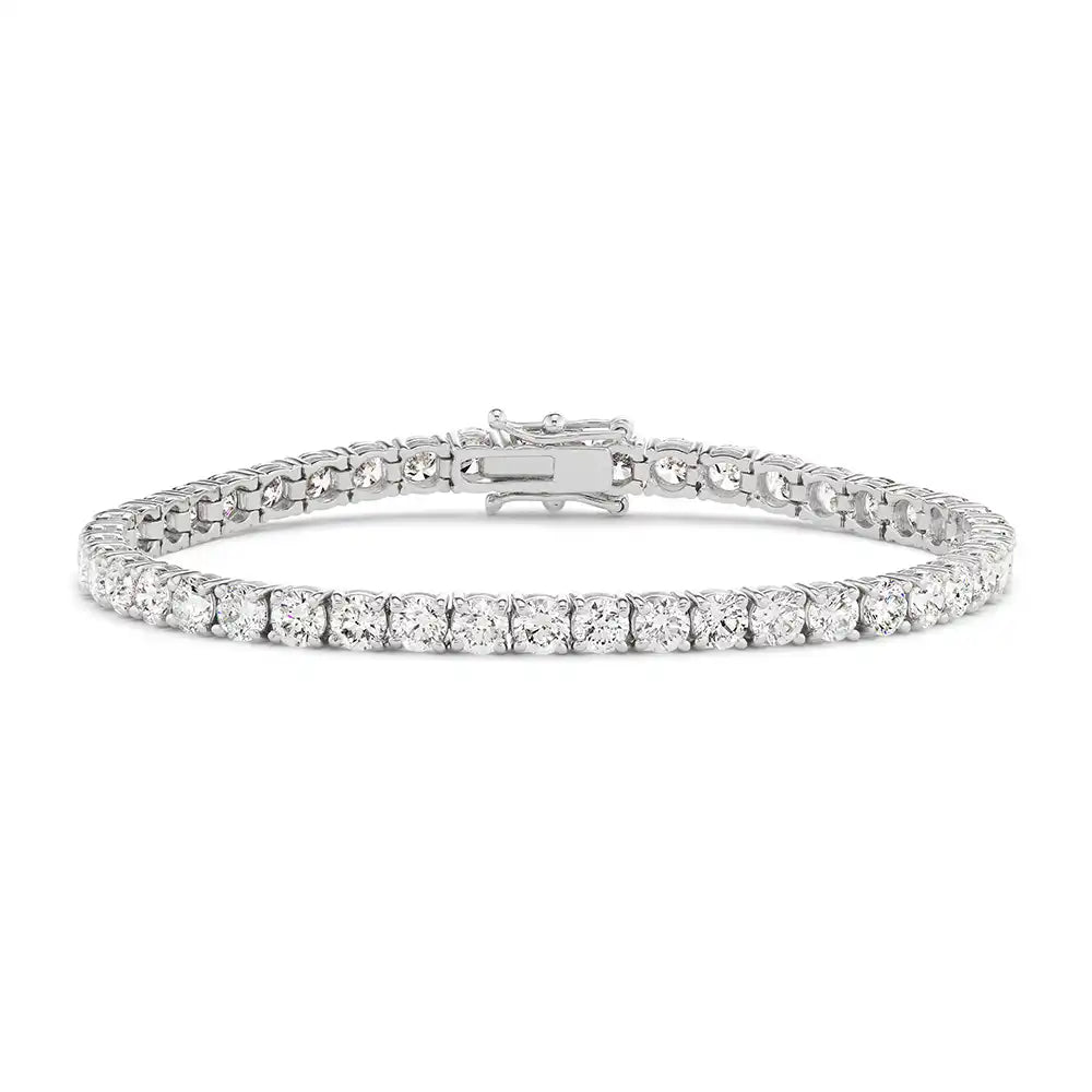 9 CTW Lab Grown Round Diamond Classic Tennis Bracelet