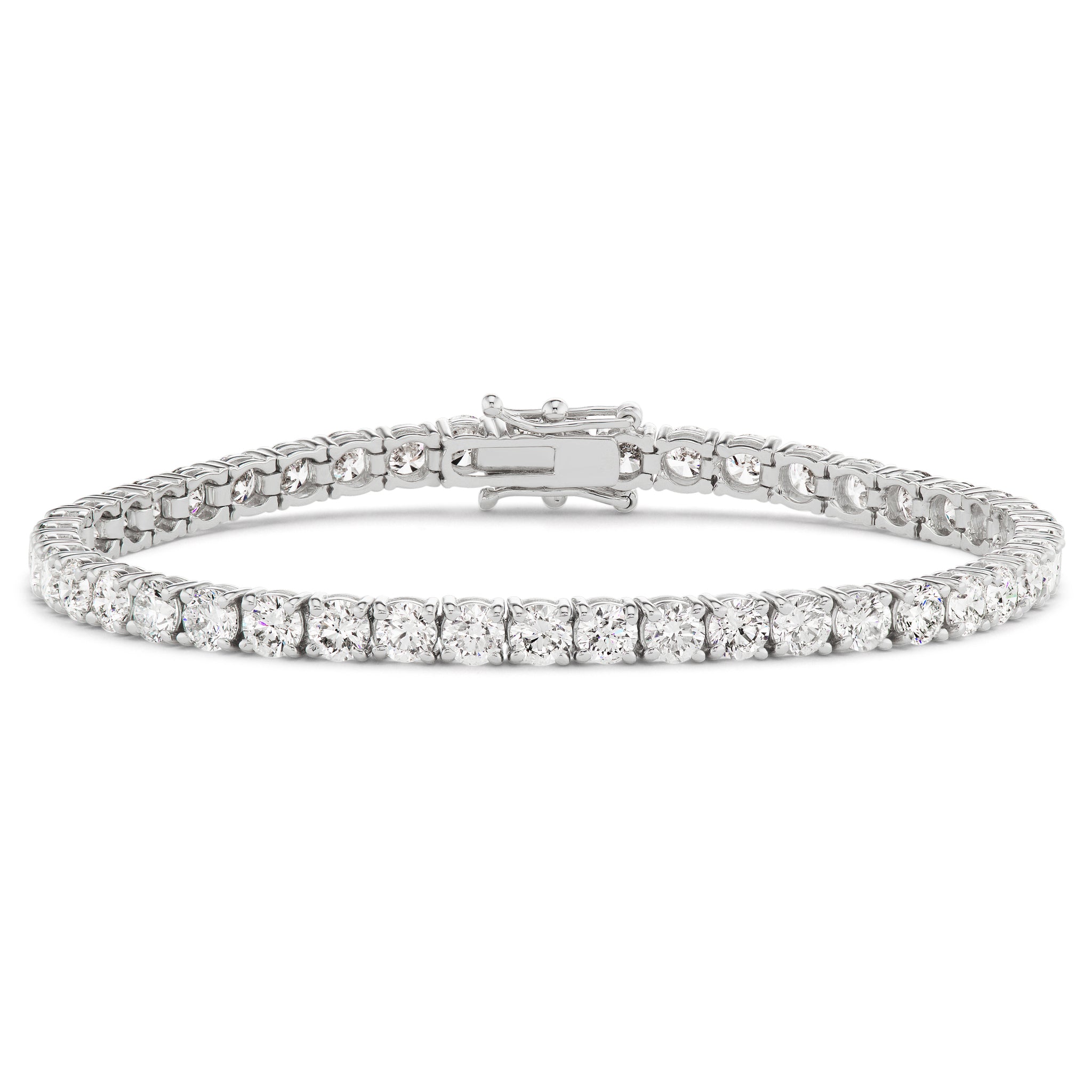 15 CTW Round Lab Grown Diamond Classic Tennis Bracelets