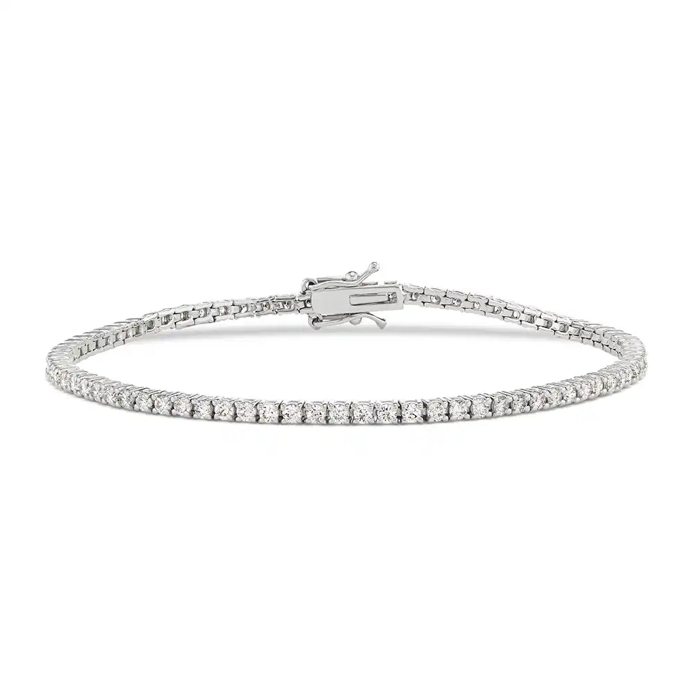 2-1/5 CT Round Lab-Grown Diamond Classic Tennis Bracelet