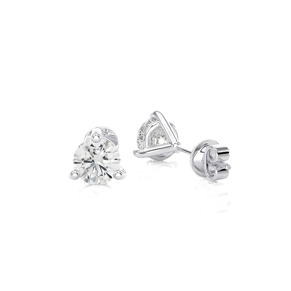 1/2 CTW Brilliant Lab Grown Diamond Classic Studs Earrings