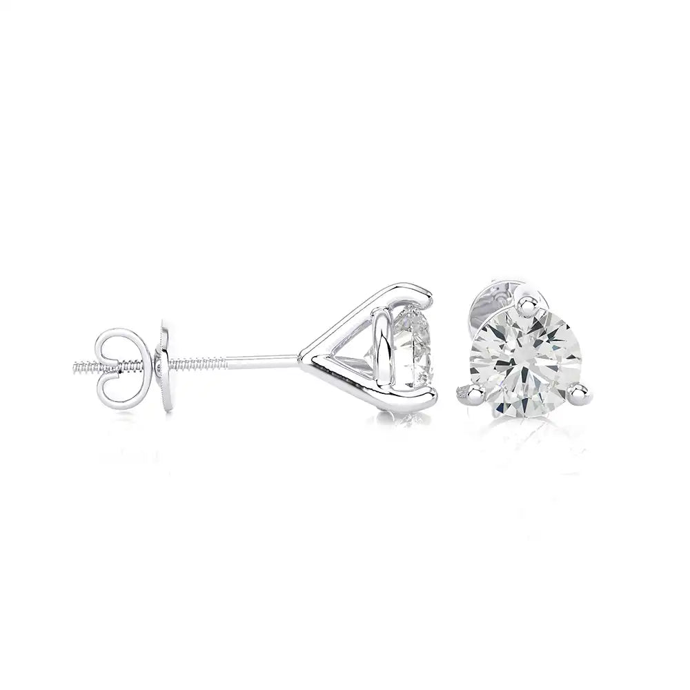 1/2 CTW Brilliant Lab Grown Diamond Classic Studs Earrings