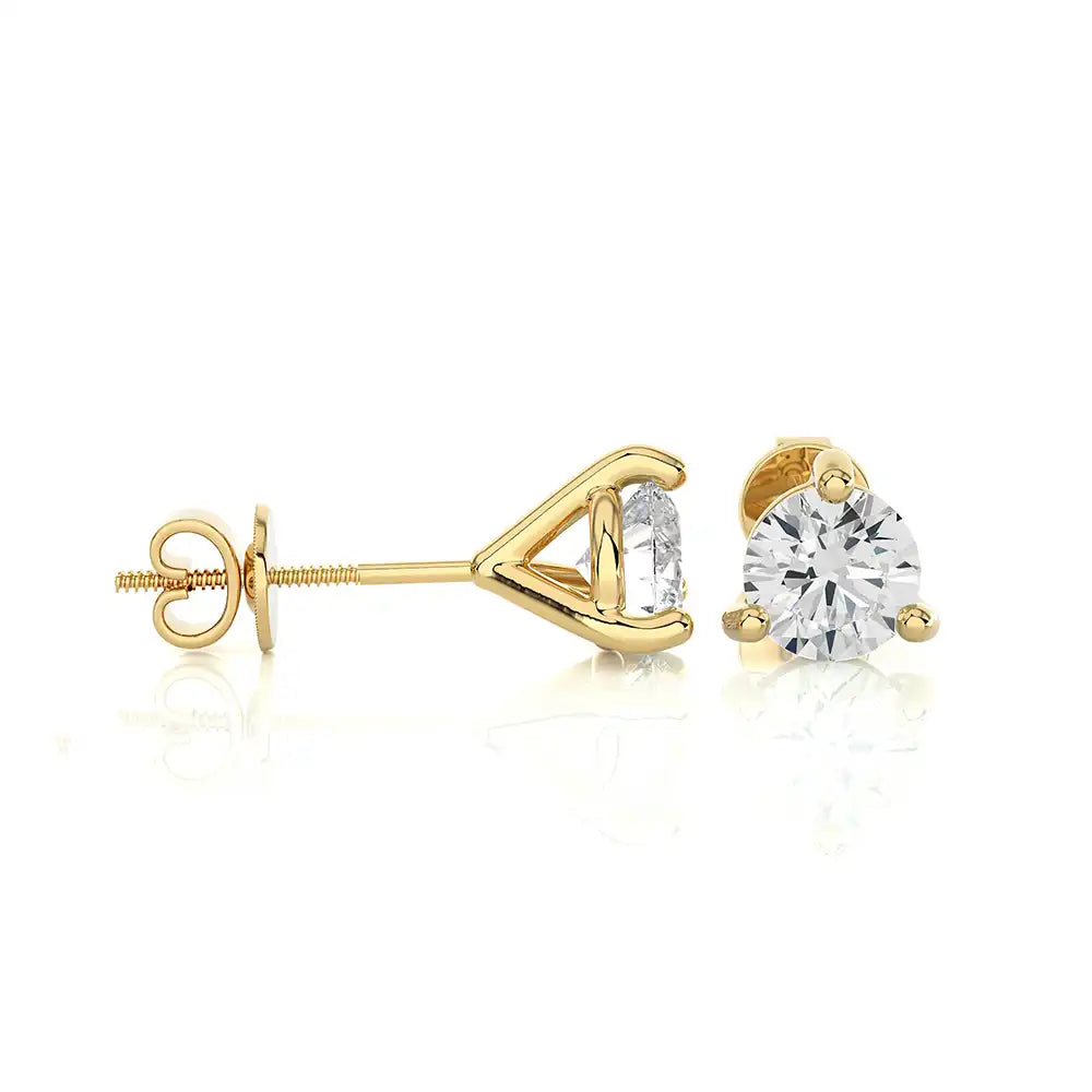 1/2 CTW Brilliant Lab Grown Diamond Classic Studs Earrings