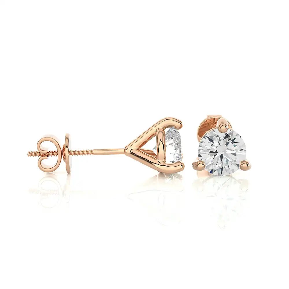 1 CTW Brilliant Lab Grown Diamond Classic Studs Earrings