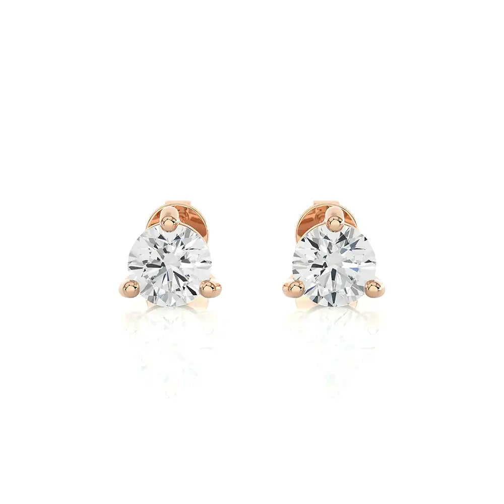 1 CTW Brilliant Lab Grown Diamond Classic Studs Earrings