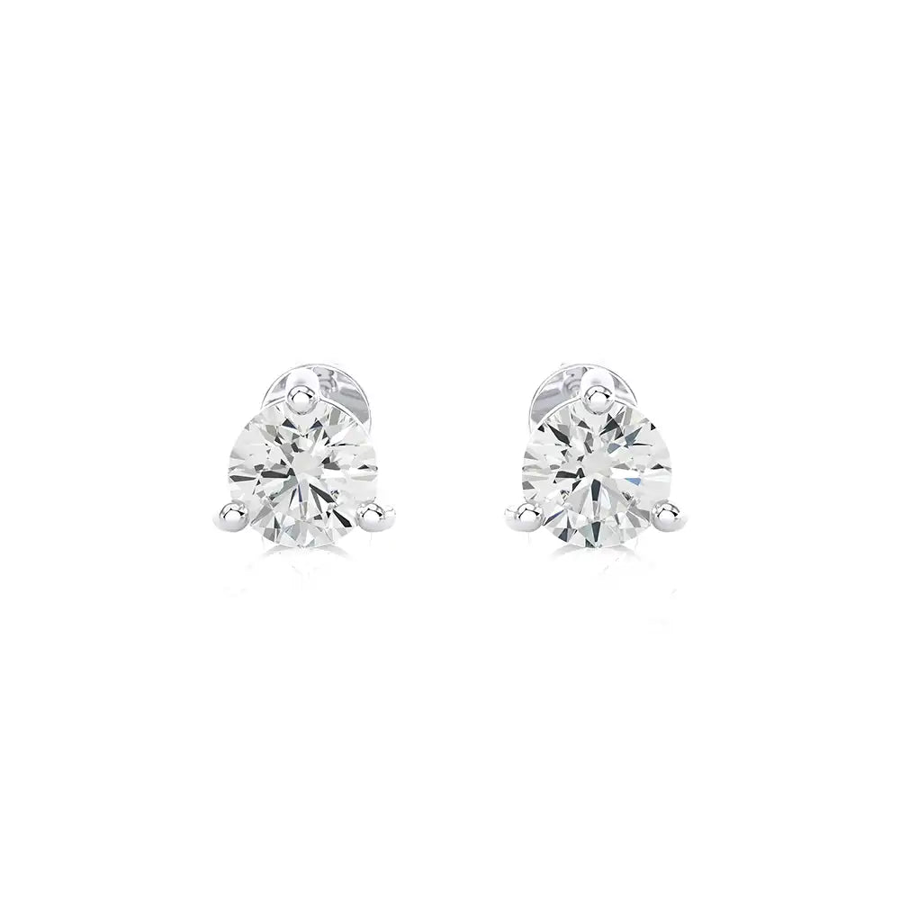 1 CTW Brilliant Lab Grown Diamond Classic Studs Earrings