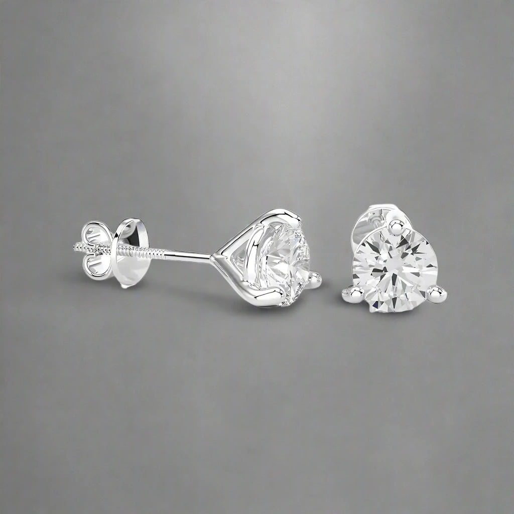 1 CTW Brilliant Lab Grown Diamond Classic Studs Earrings