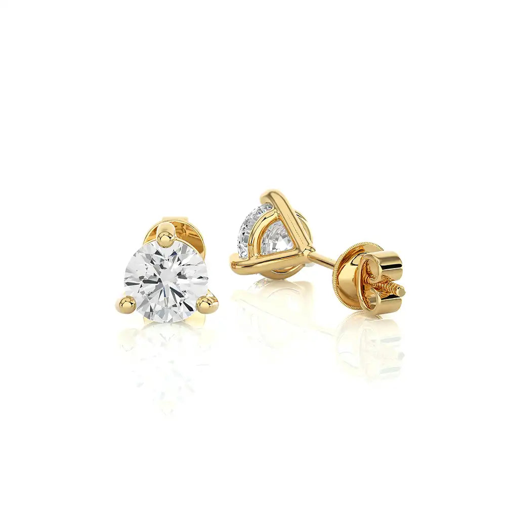 1 CTW Brilliant Lab Grown Diamond Classic Studs Earrings