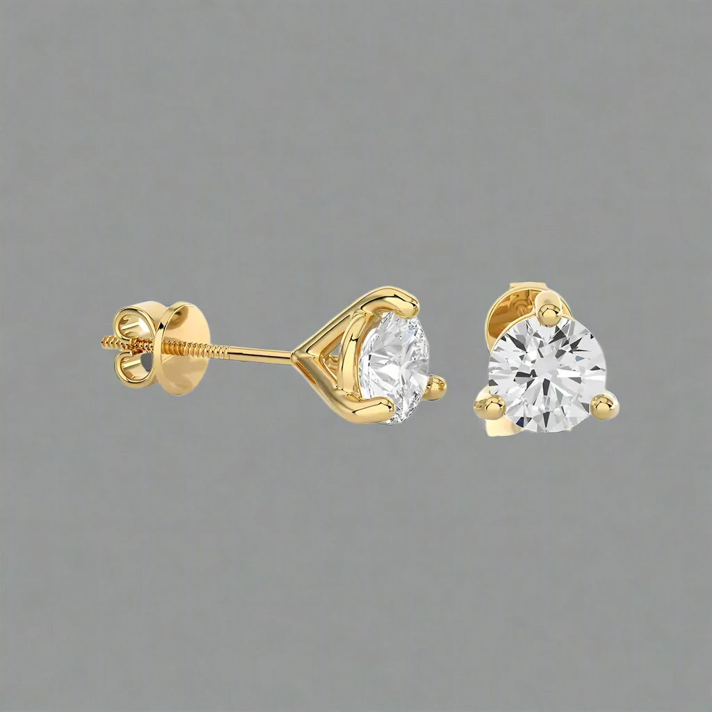 1 CTW Brilliant Lab Grown Diamond Classic Studs Earrings