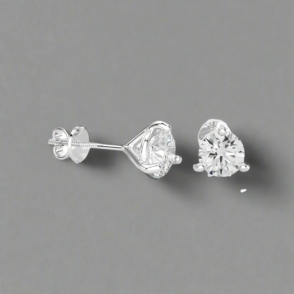 1-1/4 CTW Brilliant Lab Grown Classic Studs Earrings