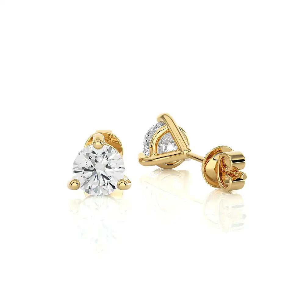 1-1/4 CTW Brilliant Lab Grown Classic Studs Earrings