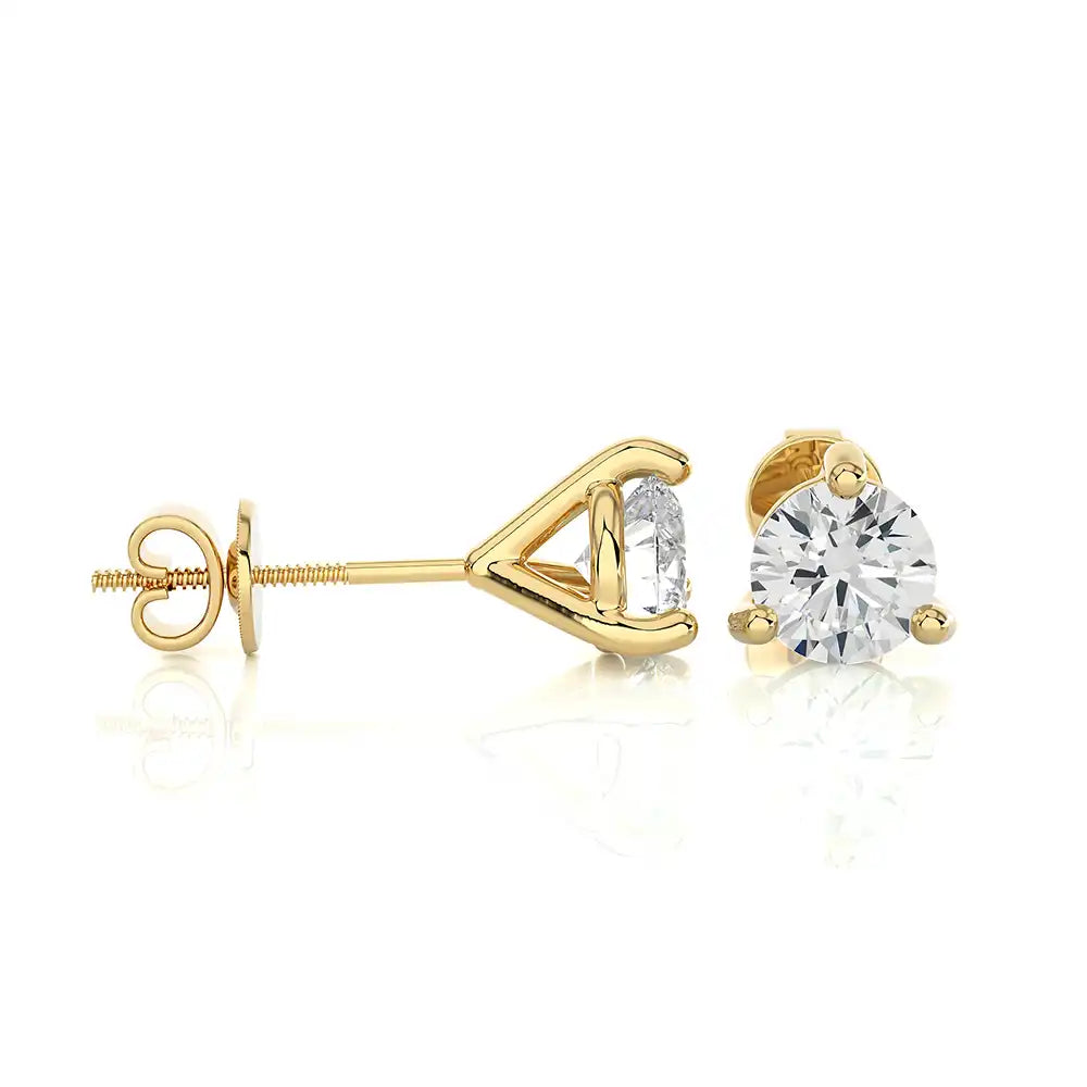 1-1/4 CTW Brilliant Lab Grown Classic Studs Earrings