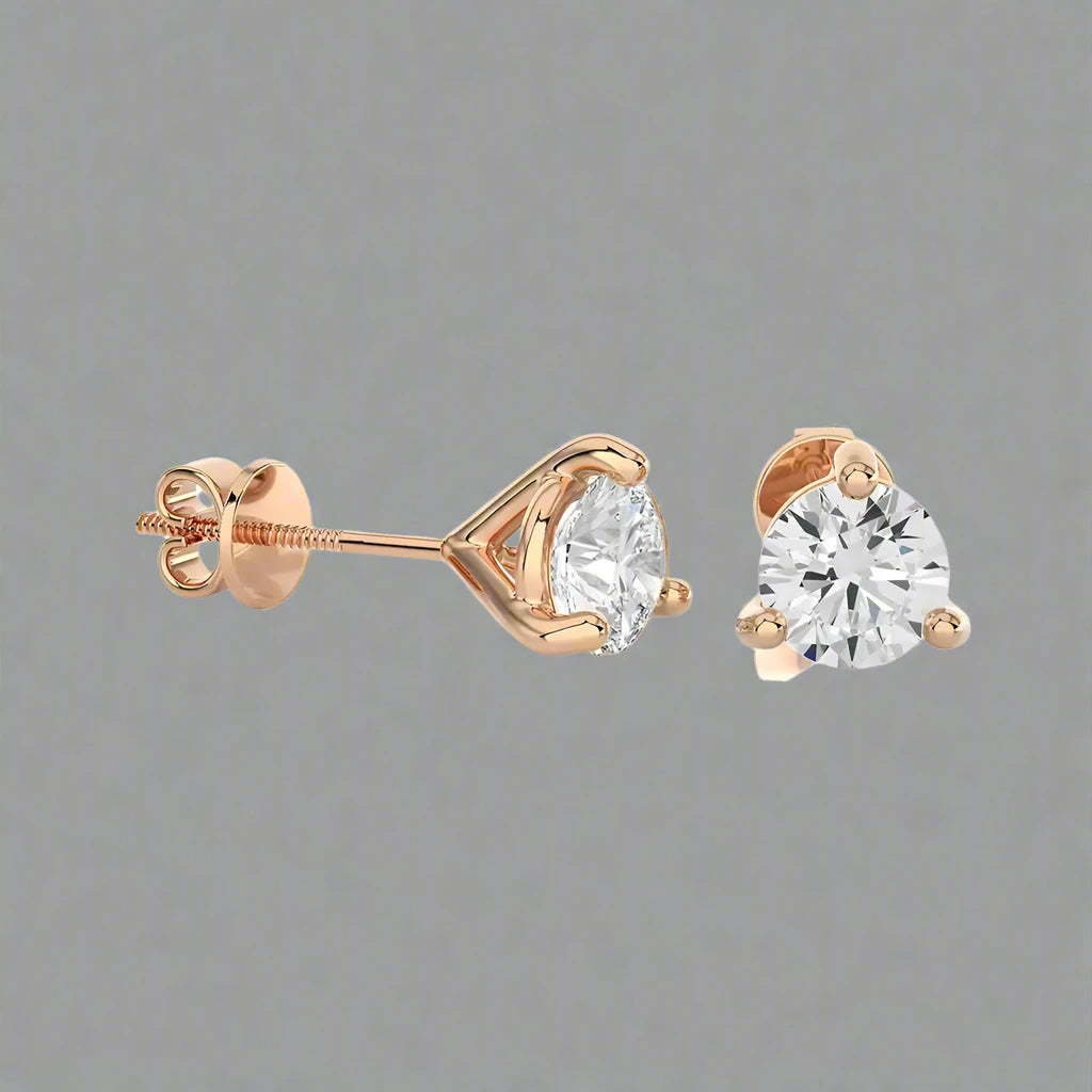 1-1/2 CTW Brilliant Lab Grown Diamond Classic Studs Earrings