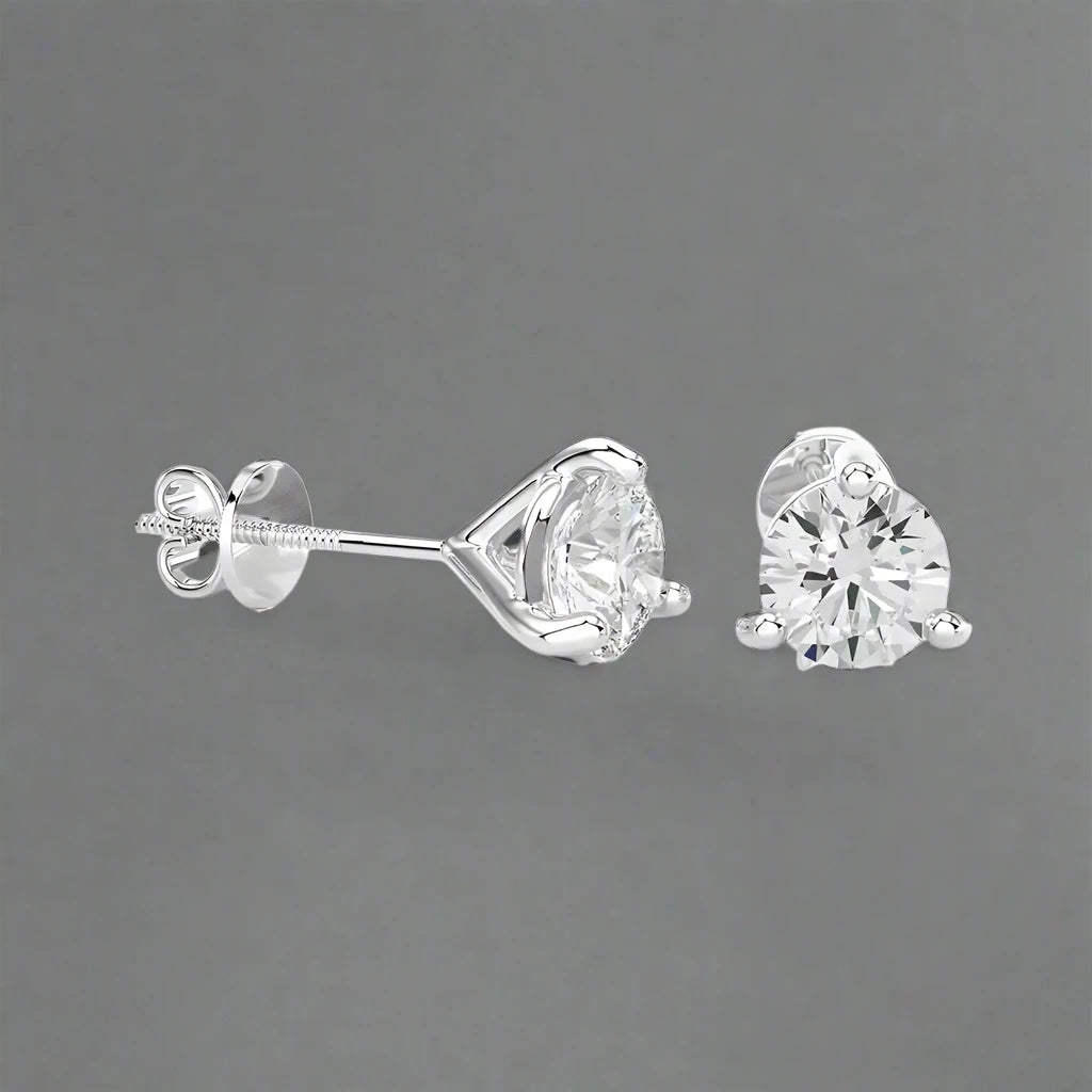 1-1/2 CTW Brilliant Lab Grown Diamond Classic Studs Earrings