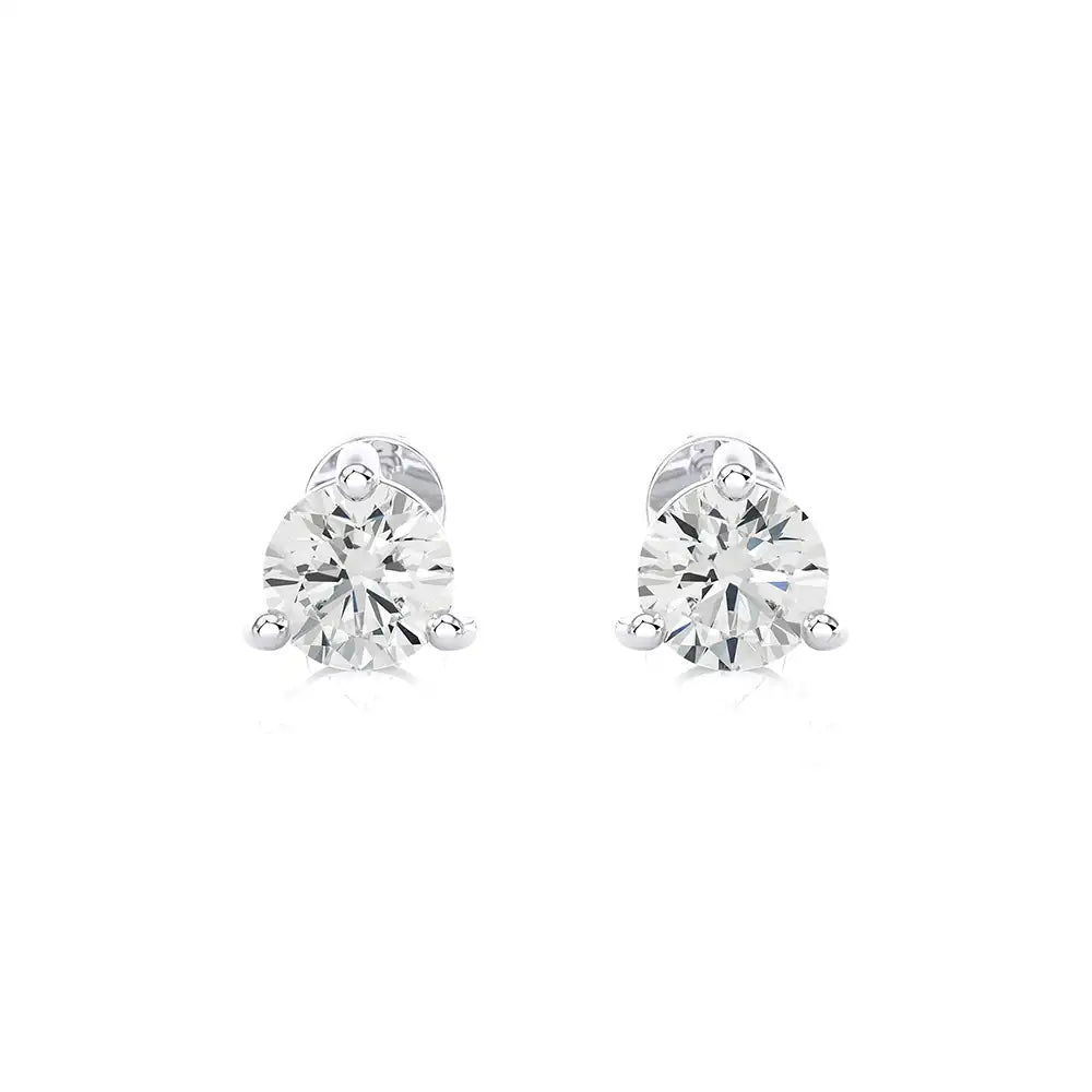 1-1/2 CTW Brilliant Lab Grown Diamond Classic Studs Earrings