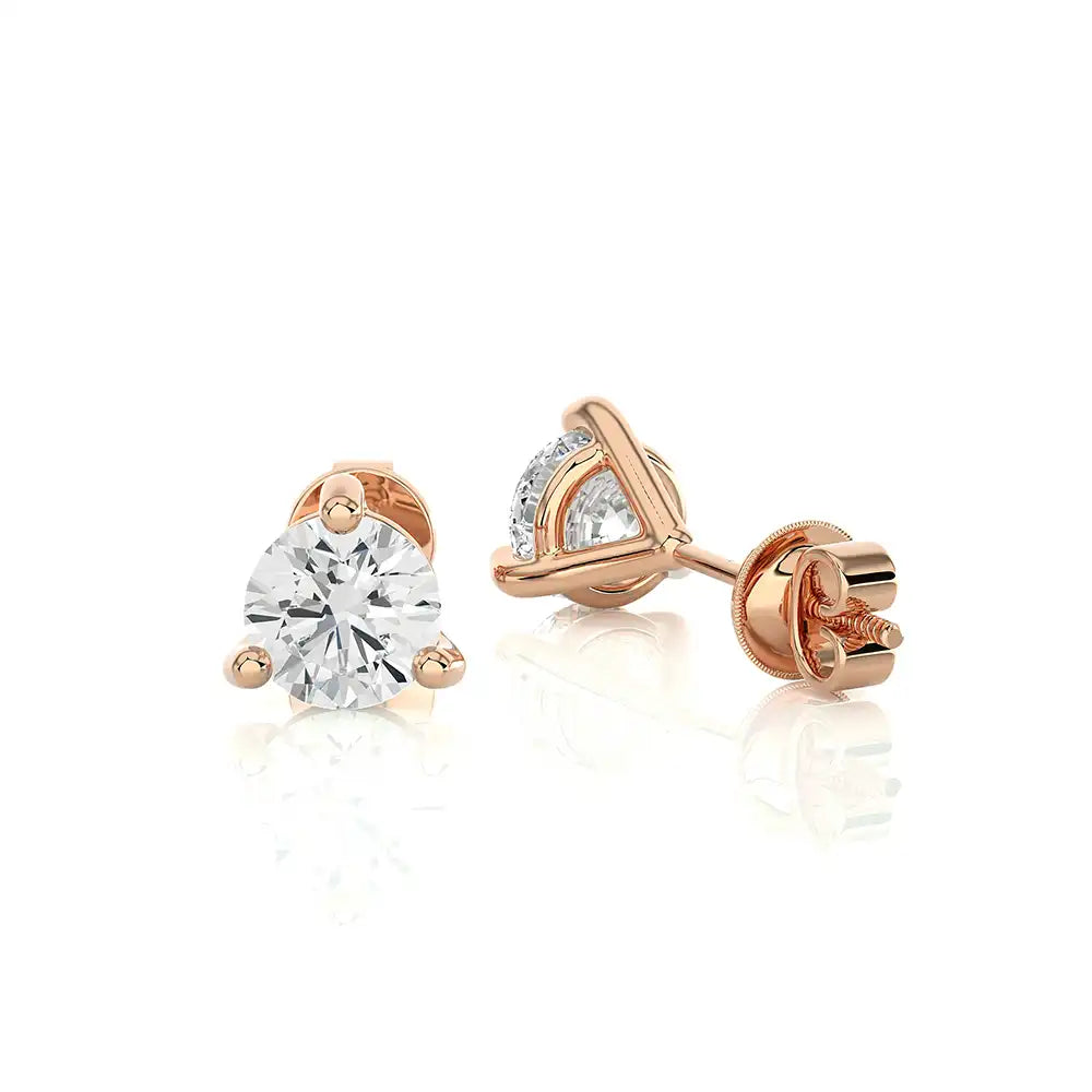 2 CTW Brilliant Lab Grown Diamond Classic Studs Earrings