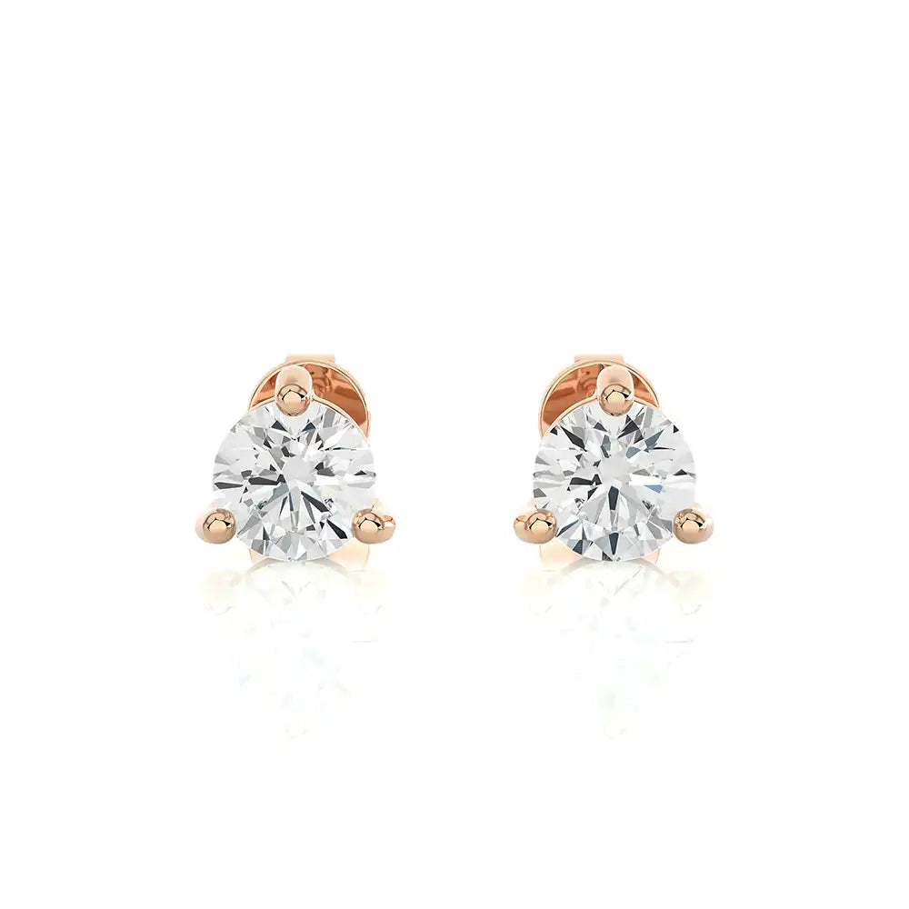 2 CTW Brilliant Lab Grown Diamond Classic Studs Earrings