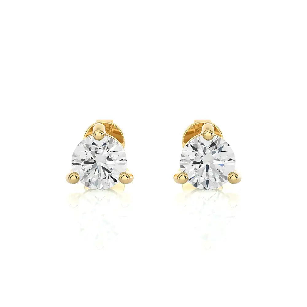 2 CTW Brilliant Lab Grown Diamond Classic Studs Earrings