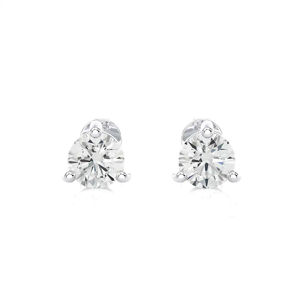 2-1/2 CTW Round Brilliant Lab Grown Classic Studs Earrings