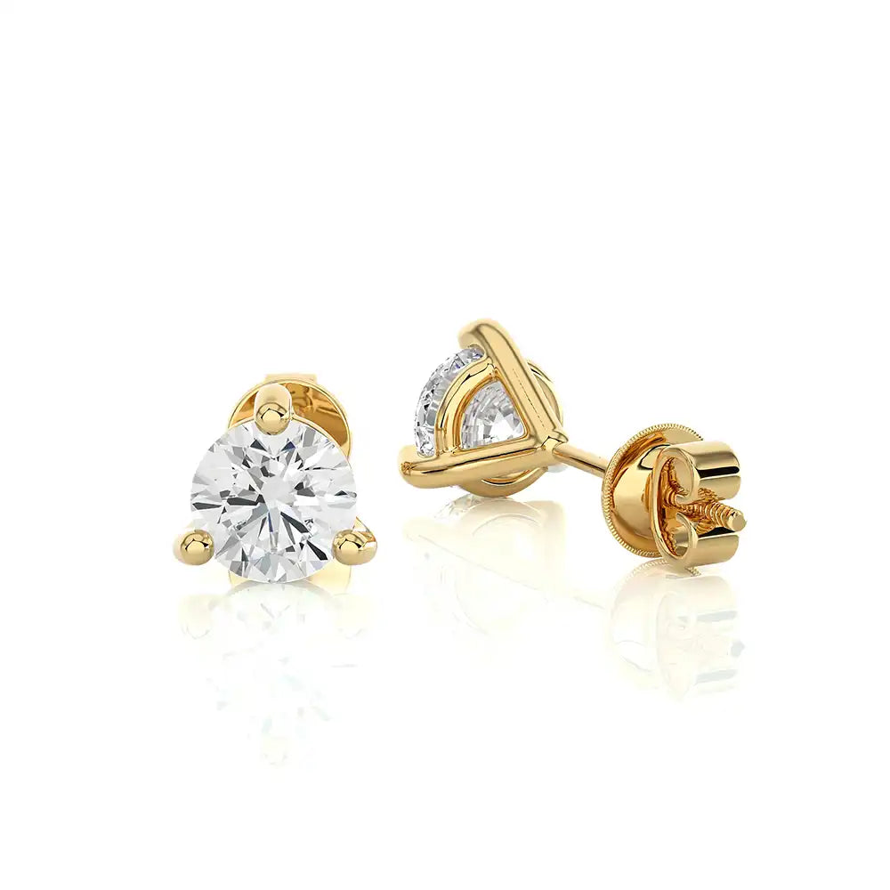 2-1/2 CTW Round Brilliant Lab Grown Classic Studs Earrings