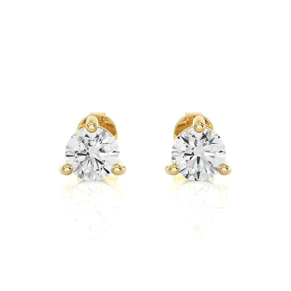 2-1/2 CTW Round Brilliant Lab Grown Classic Studs Earrings